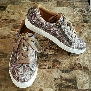 Steve Madden Platform Glitter Shoes